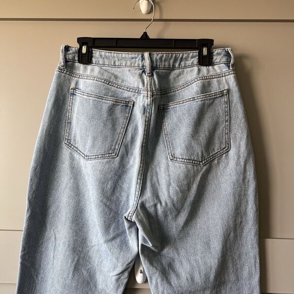 Pacsun Mom Jeans Women Sz 29 Blue Denim High Rise Cotton Zip Fly Cowgirl Western - Picture 5 of 14